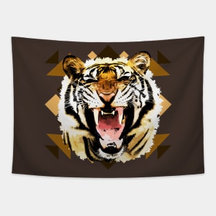 Growling Tiger Tapestry