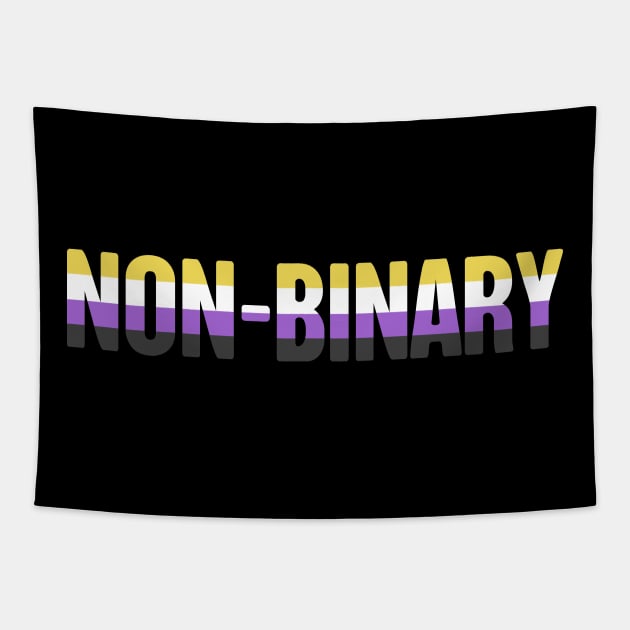 Non-Binary Pride Flag | Gender Identity Genderqueer Tapestry by MeatMan