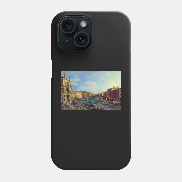 a regatta on the grand canal - Canaletto Phone Case by Kollagio