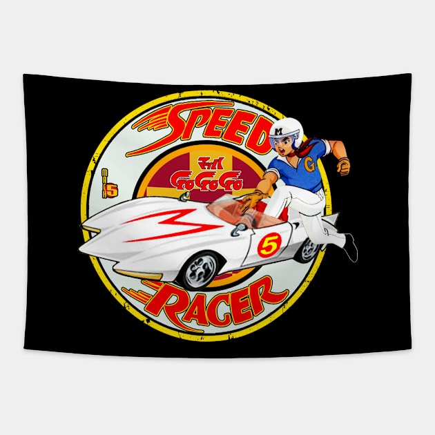 go speed racer go... go.. go.. Tapestry by RAINYDROP