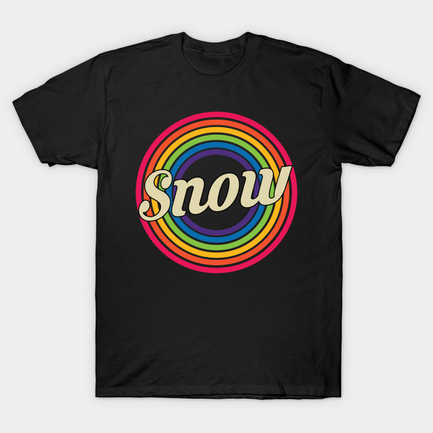 Snow - Retro Rainbow Style - Snow - T-Shirt