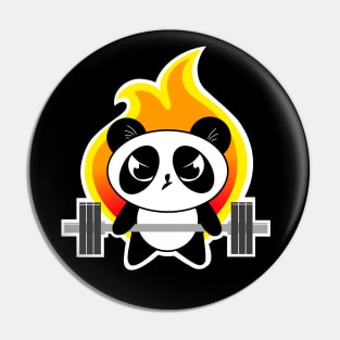 Panda fitness, gym girl, weightlifting panda Pin