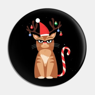 Grumpy Christmas Cat. Christmas Cat 2024 Pin