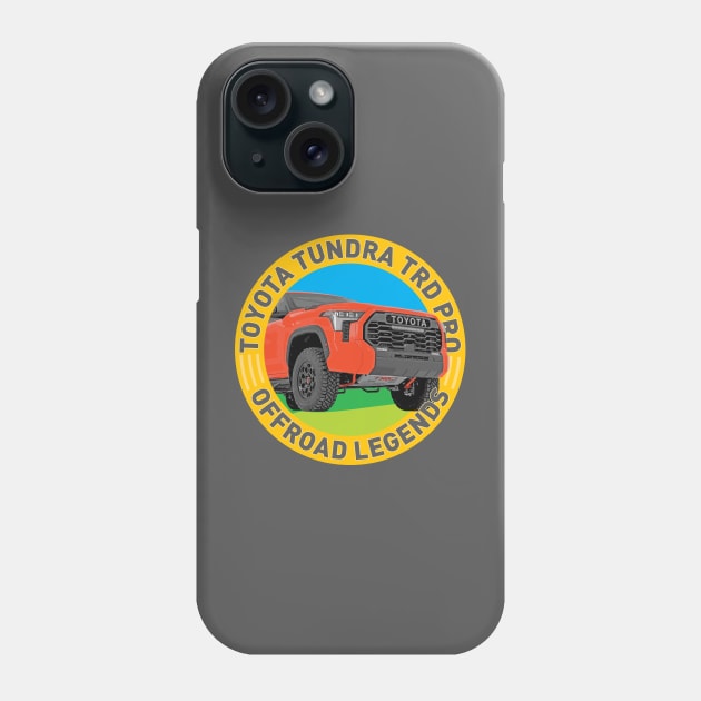 4x4 Offroad Legends: Toyota Tundra TRD Pro Phone Case by OFFROAD-DESIGNS