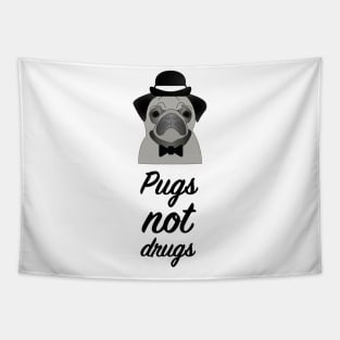 Pugs not drugs Tapestry