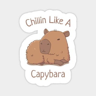 Chilin Like A Capybara Magnet