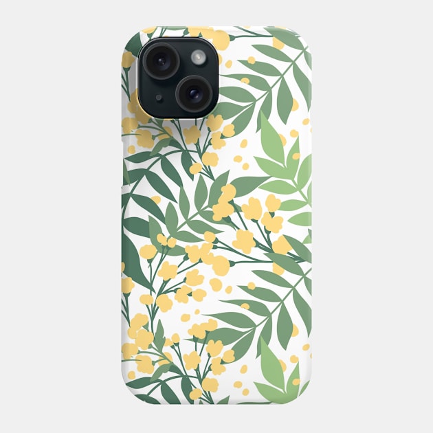 Botanical Floral Seamless pattern 10 Phone Case by redwitchart