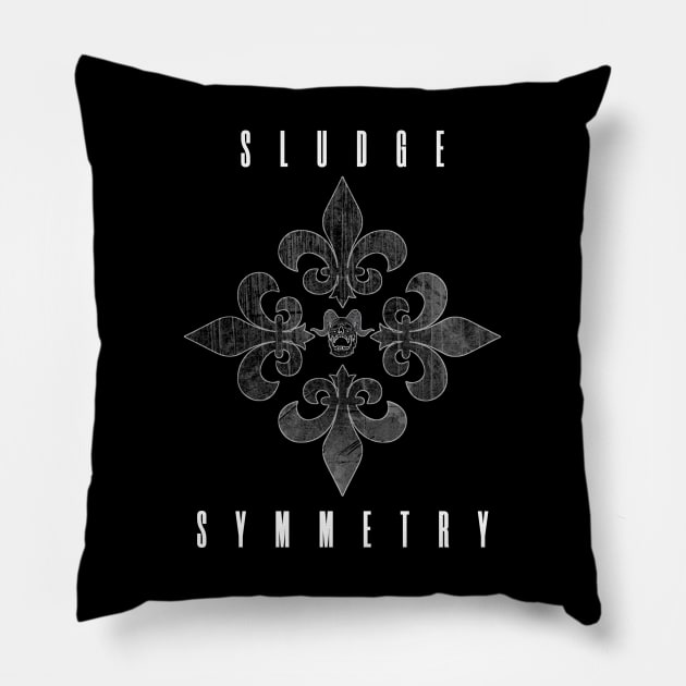 Sludge Symmetry - A design inspired by CROWBAR. Pillow by OriginalDarkPoetry