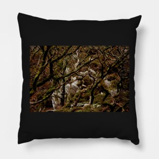 WOODPECKER IN THE WOODS Pillow