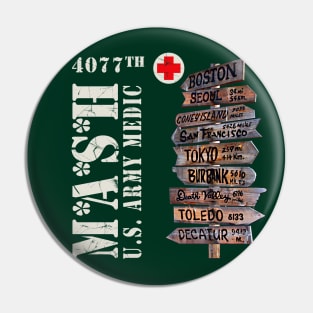 MASH 4077th City Sign Pin