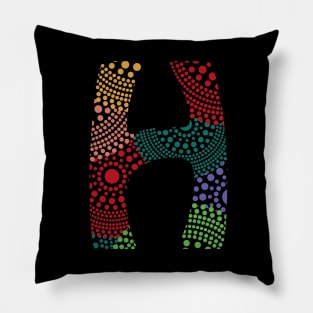 H Aboriginal Alphabet Pillow