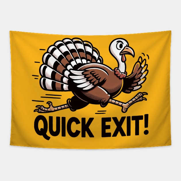 Quick exit Tapestry by MZeeDesigns