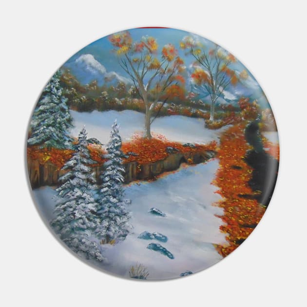 Early fall Snow Pin by Artbybradon