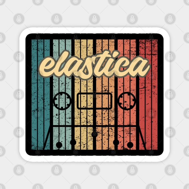 elastica cassette retro vintage Magnet by penciltimes