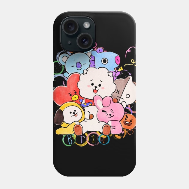 BT21- BTS LOVE Phone Case by valival