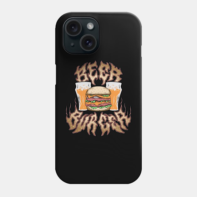 BEER BURGER Phone Case by Darts design studio