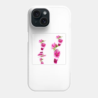 Pink flowers number 1 Phone Case