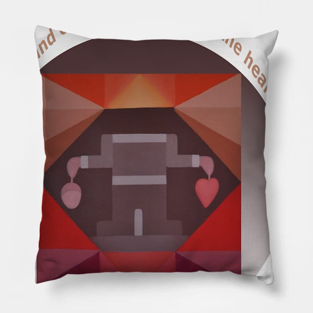 Heart in Hand Pillow by Dauri_Diogo