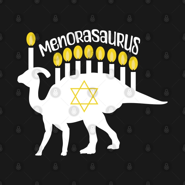 MenoraSaurus - Hanukkah Joke by Mey Designs