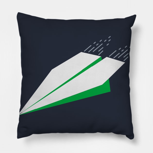 Paper Plane Pillow by Z1