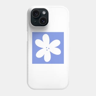 Flower Outline - periwinkle Phone Case