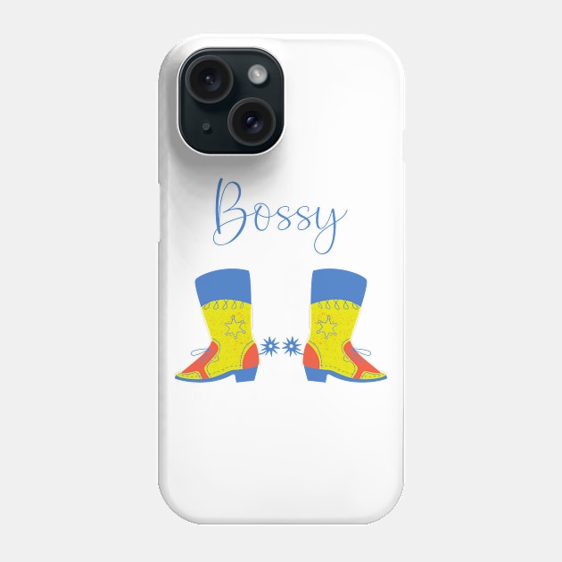 Bossy Boots - Bold Cowboy Spurred Boots Phone Case by tnts