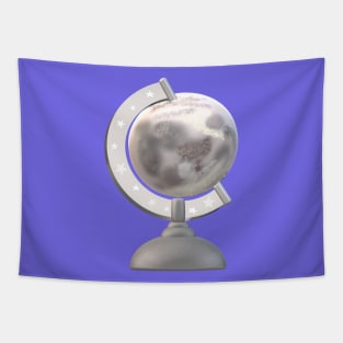 Moon Globe (Blue) Tapestry