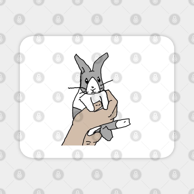 Rabbit Magnet by Noamdelf06