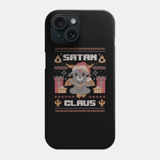 Satan Claus - Funny Baphomet Ugly sweater Christmas Gift Phone Case