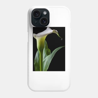 Calla lily with drip Phone Case