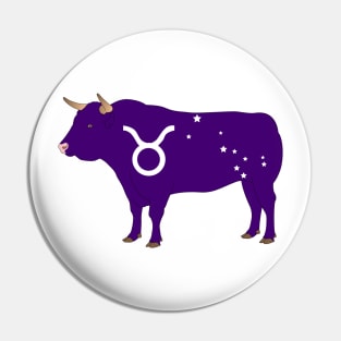 Taurus (Royal Purple) Pin