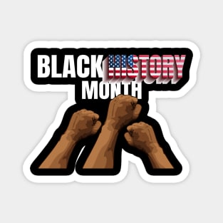 black history month american flag Magnet