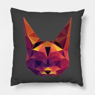 Polygon Head Cat Pillow