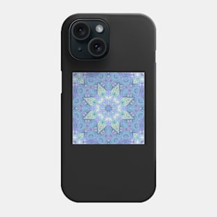 Faded Fractal Mandala Pattern Phone Case