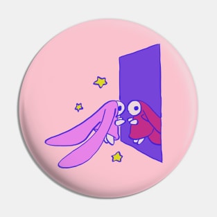 chobits anata and atashi reflection / a city with no people pink pastel rabbits Pin