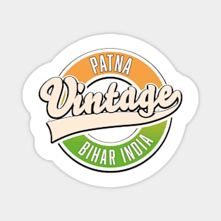 Patna Bihar vintage style logo Magnet