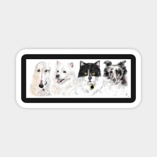 Pooches, Kitties and Other Sweet Faces Magnet