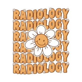 Groovy Radiologist Daisy Flower Retro Radiology Tech Gift T-Shirt