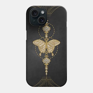 golden butterfly Phone Case