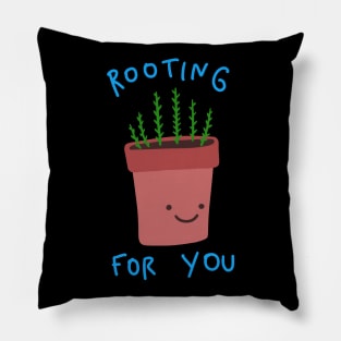 Herb Puns - Plant Pun - Rooting For You Pillow