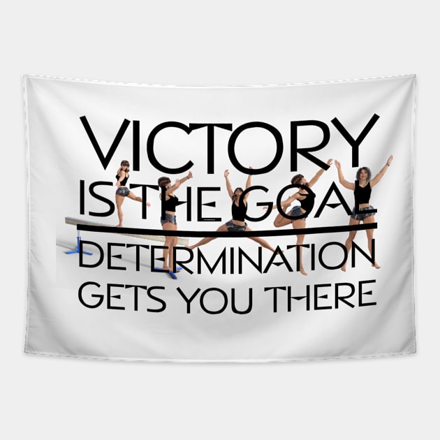 Victory Goal Gymnastics Tapestry by teepossible