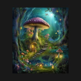 Magical Mushroom Village T-Shirt