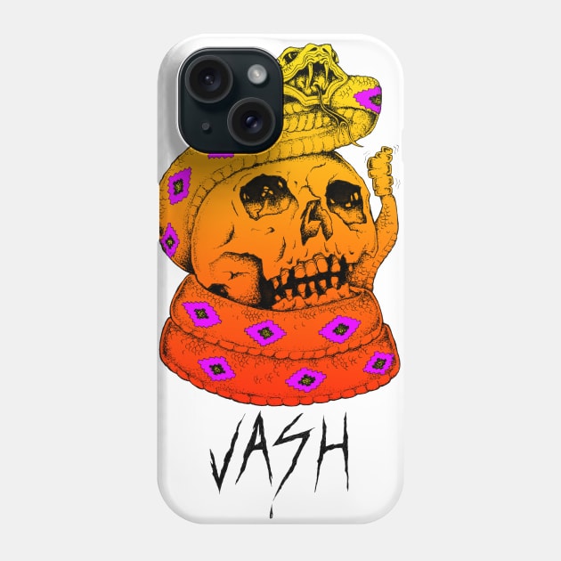 Snake & Skull Phone Case by JASH