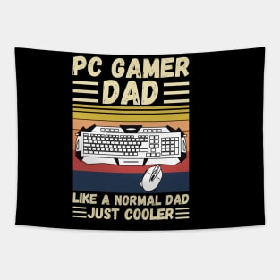 PC Gamer Dad Like A Normal Dad Just Cooler Tapestry