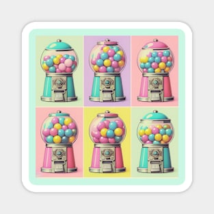 Retro Bubble Gum Machine Magnet