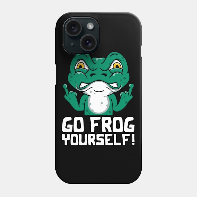 Funny Frog Go Frog Yourself! Gift Phone Case by Alex21