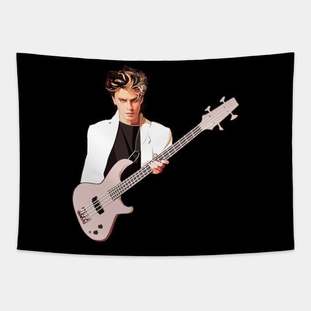 John Taylor from Duran Duran Tapestry by So Red The Poppy