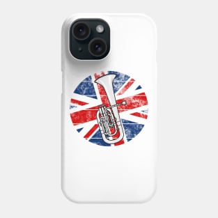 Tenor Horn UK Flag Britain Hornist British Musician Phone Case