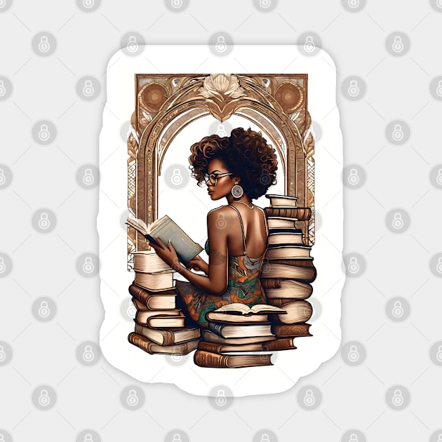 Bookish Beauty Magnet by HilariousDelusions