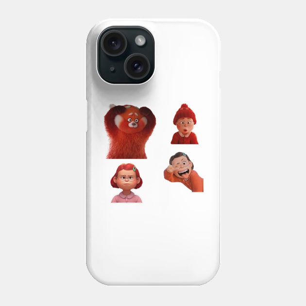 Turning Red Mei Lee sticker pack Phone Case by SharonTheFirst